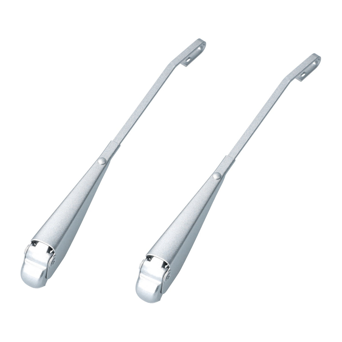 Ruitenwisserarmen set links + rechts, zilver – VW Kever 1200, 1200L, 13/1500 – OEM 111 955 407D + 111 955 408