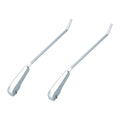 Ruitenwisserarmen set links + rechts, zilver – VW Kever – OEM 111 955 407B