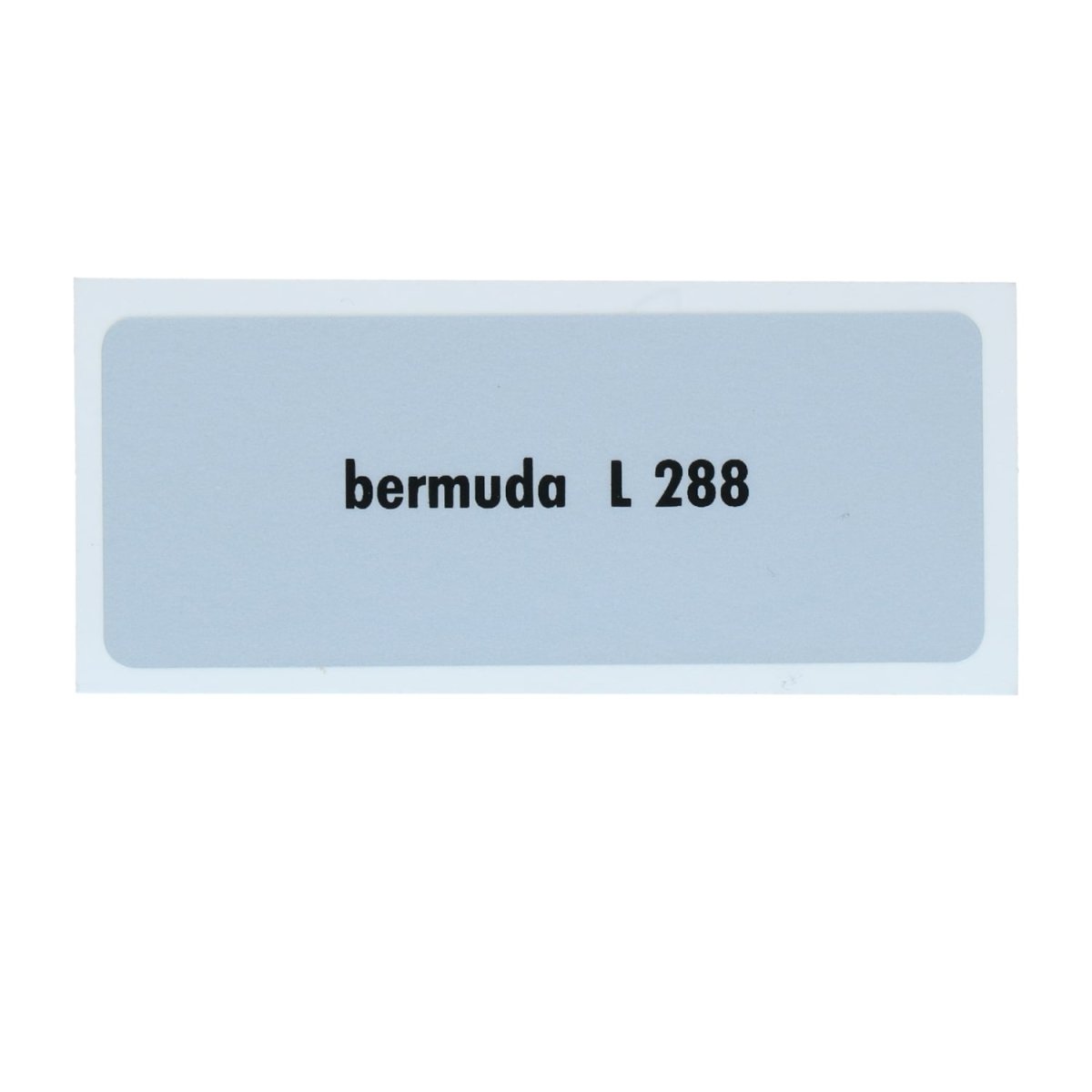 Kleurcode sticker L288 - bermuda voor VW T1 Bus, T2 Bus, Kever en Karmann Ghia - VintageDub