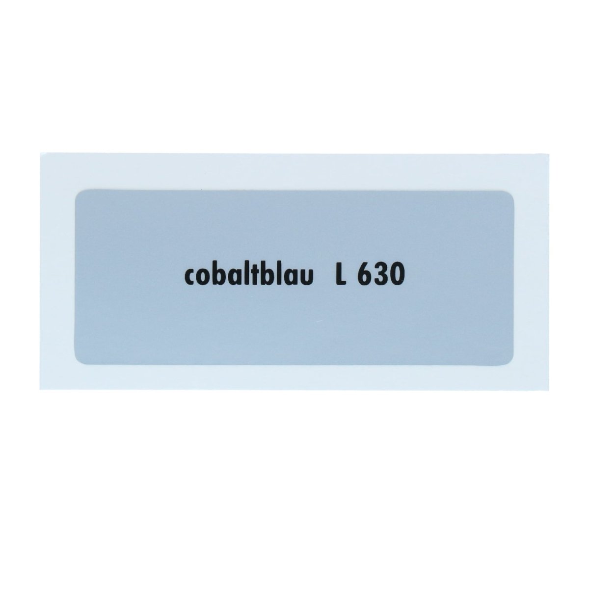 Kleurcode sticker L630 - cobaltblau – VW T1 Bus, T2 Bus, Kever, KG, T3 Bus, Type 3, Type 181