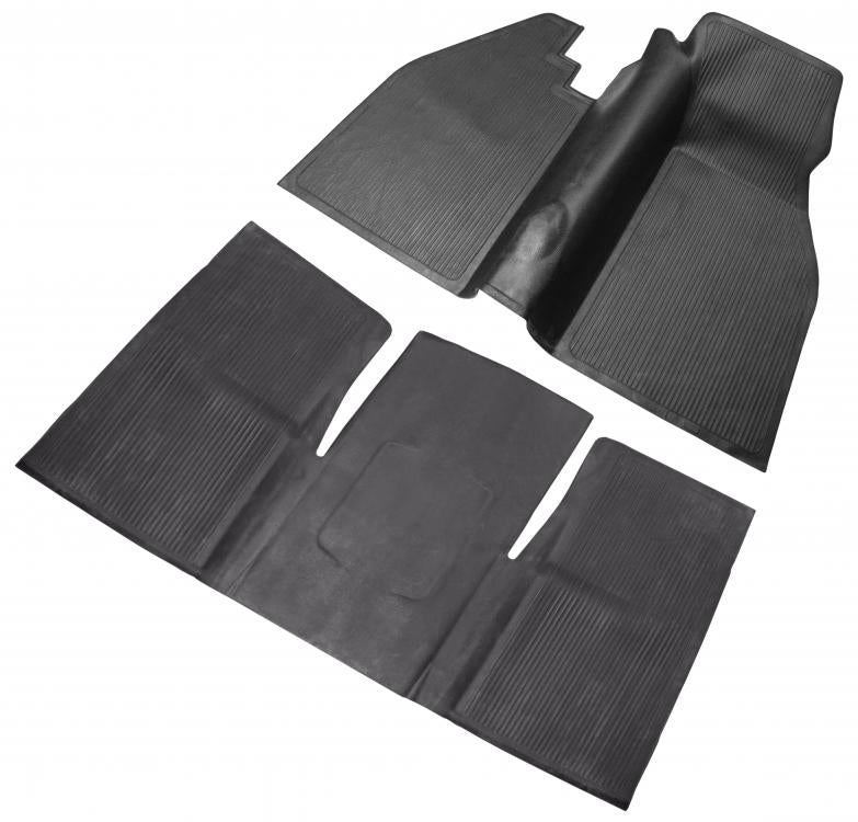 VW Kever | Rubber vloermatten set (2-delig) | Kever 08/59 - 07/67 (LHD) | 113863703, 113863703A, 113863703B, 113863717, 113863717B, 113863717C, 113863717H