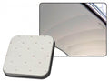 VW Kever | TMI Hemel geperforeerd vinyl, zonder schuifdak, deluxe, gebroken wit | Kever 08/62 - 07/63 sedan (4 baleinen)