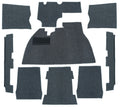 VW Kever | TMI Bouclé interieur tapijtset, gemeleerd grijs (9-delig) | Kever sedan LHD VW1200 en VW1300 08/72 en later