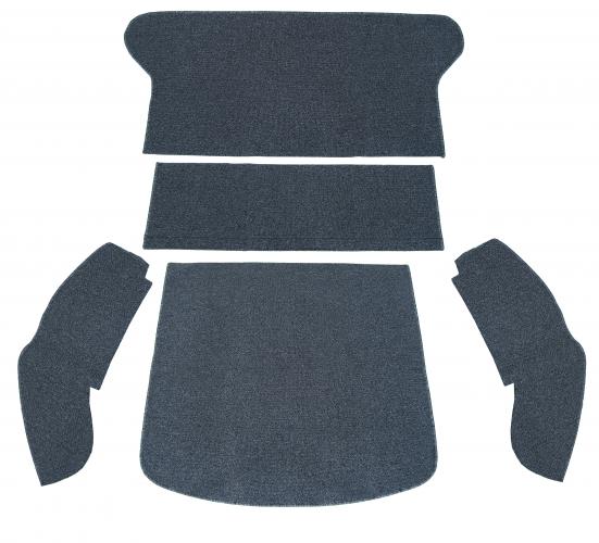 VW Kever | TMI Bouclé kattenbak tapijtset, gemeleerd grijs (5-delig) | Kever sedan 08/64 - 07/71