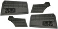 VW Karmann Ghia | TMI Deurpanelen en achterpanelen zwart (4-delig) | Karmann Ghia t/m 07/63