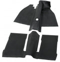 VW Kever | Rubber vloermatten set (2-delig) | Kever 08/72 en later (LHD) | 113863703T, 113863717J