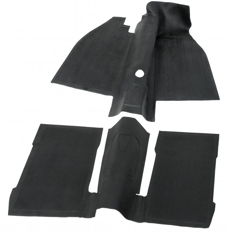 VW Kever | Rubber vloermatten set (2-delig) | Kever 08/72 en later (LHD) | 113863703T, 113863717J