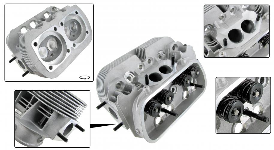 Karmann Ghia / VW T3 Bus / VW T2 Bus / VW Kübel / VW Kever / VW Type 3 | EMPI GTV-2 big bore cilinderkop