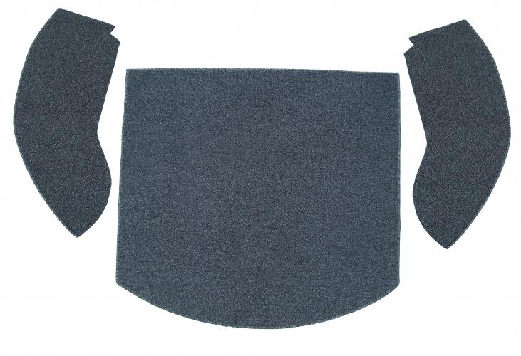 VW Kever | TMI Bouclé kattenbak tapijtset, gemeleerd grijs (3-delig) | Kever cabriolet t/m 07/70