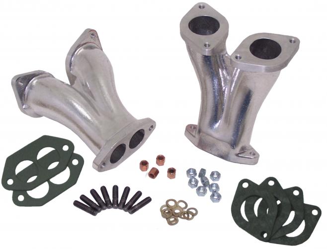 CSP Inlaatspruitstukken Weber IDF, Dellorto DRLA 40 mm (per paar) | Type-1 dubbelpoorts motoren