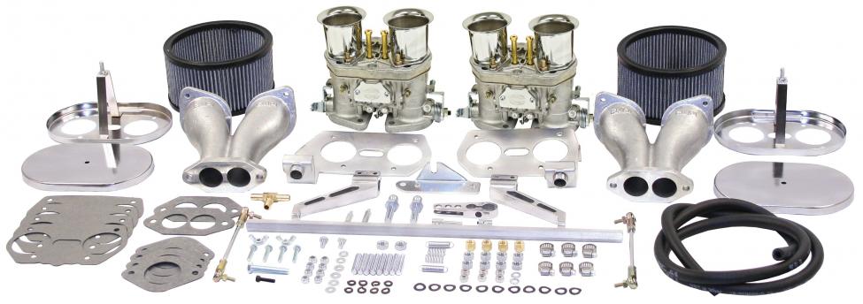 VW Kever / Karmann Ghia / VW Kübel / VW T2 Bus | Dubbele Carburateur set EMPI HPMX 44 mm