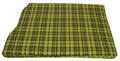 VW T2 Bus | Motorruimte matras hoes, 1280 mm breed, geruit groen/geel, 08/67-07/79