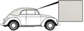 VW Kever | TMI Cabriolet kap vinyl wit | Kever t/m 07/57 | 151871035E