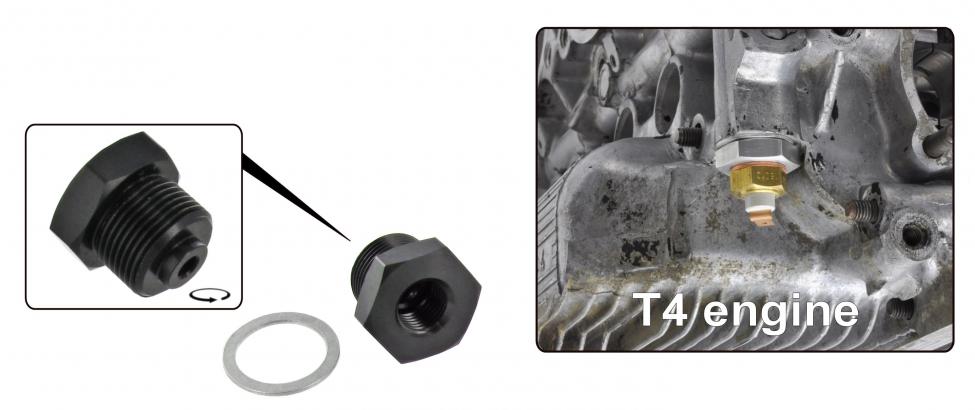 CSP Olietemperatuur adapter voor sensor # 2632 | Type-4 motoren, CT/CZ motoren, Waterboxer motor