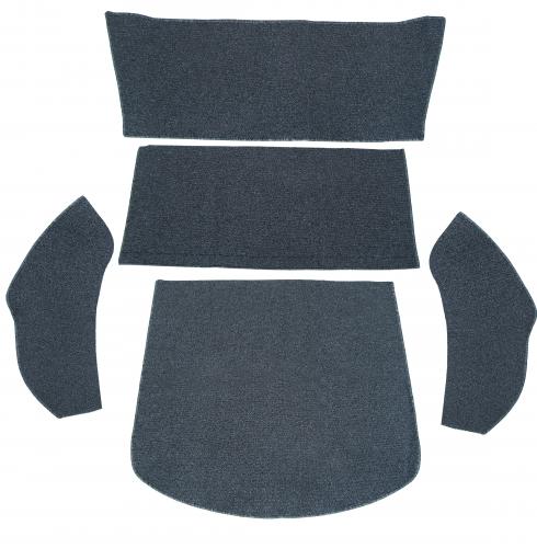 VW Kever | TMI Bouclé kattenbak tapijtset, gemeleerd grijs (5-delig) | Kever sedan 08/71 en later