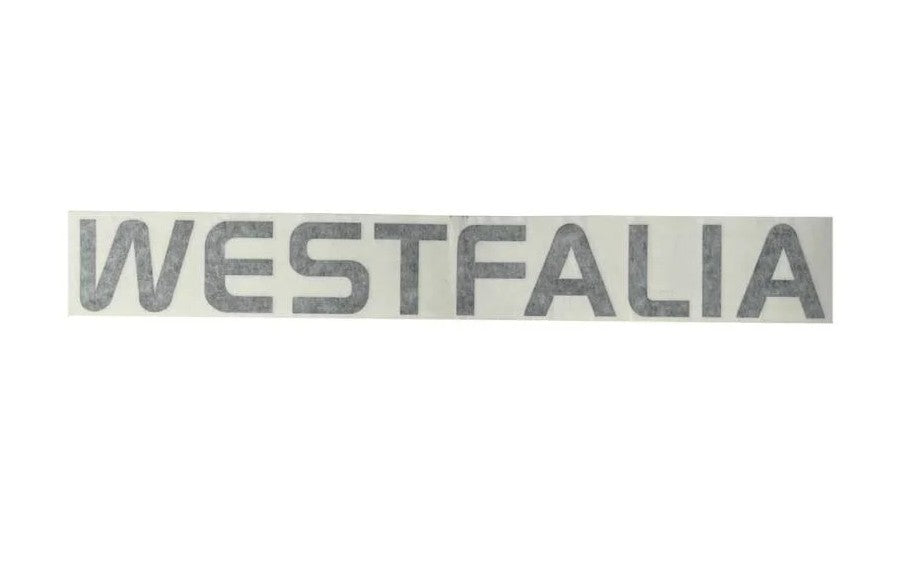 Sticker 'WESTFALIA', zilver, 45x6cm