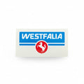 Sticker 'Westfalia' paard, 10x5cm (antiek logo)