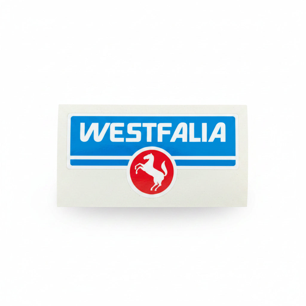 Sticker 'Westfalia' paard, 10x5cm (antiek logo)
