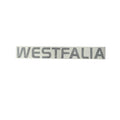 Sticker 'WESTFALIA', zilver, 45x6cm