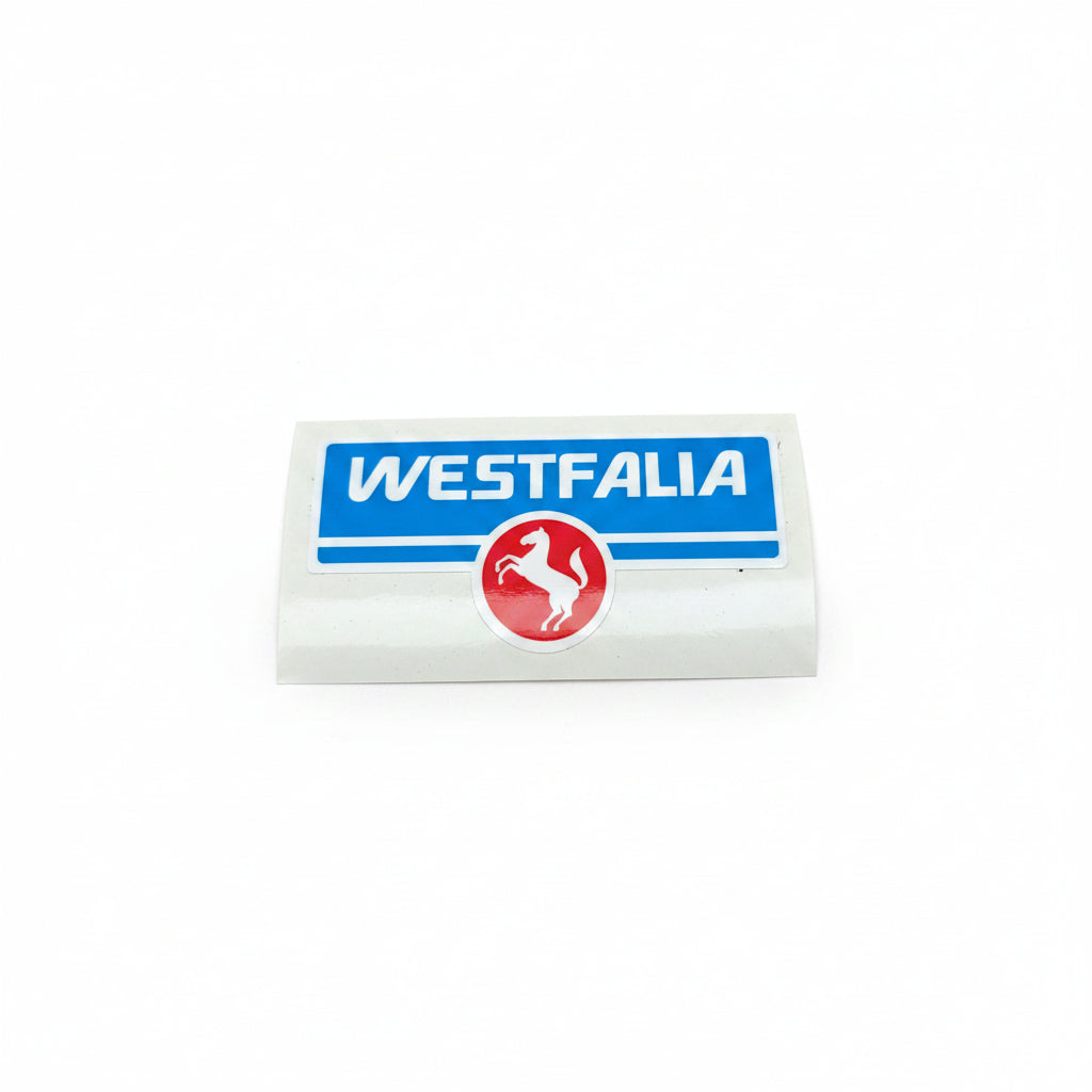 Sticker 'Westfalia' paard, 10x5cm (antiek logo)