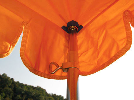 Vintage zonneluifel oranje – VW T2, T3/T25 tot – detail 3
