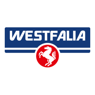 Sticker 'Westfalia' paard, 10x5cm